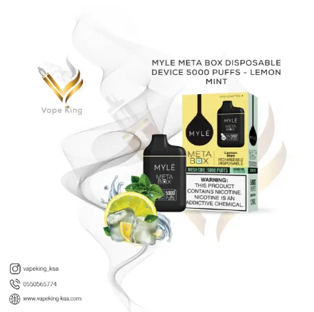 MYLE-META-BOX-DISPOSABLE-DEVICE-5000 PUFFS-LEMON-MINT