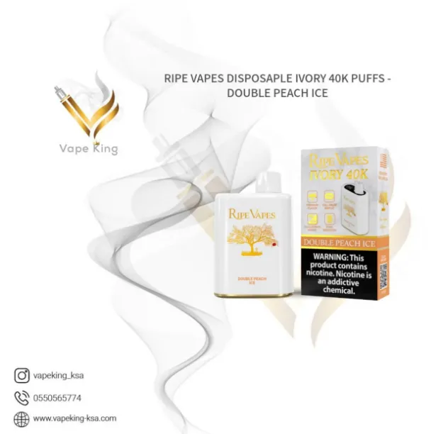 ripe-vapes-disposaple-ivory-40k-puffs-double-peach-ice
